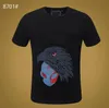 T-shirt uomo firmata Skull Summer Basic Stampa in cristallo solido lettera dollaro marca Casual Punk top Tee uomo abbigliamento di lusso manica corta M-3XL