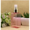 30 sztuk 100ml Square Spray Butelka Plastikowe Perfumy Złote Srebrne Próbki