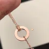 Mode- Classique Mode Titane Acier Bijoux Cercle Collier Vis Pas De Diamant Amour Collier Pendentif Luxe Sauvage Collier Parfait