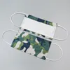 us stock colorful disposable face mask adult disposable threelayer camouflage protective thickened mask fast