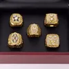 Fin Superbowl FootballCowboys Championship Rings Wood Box Set Jewelry Men039S Rings 5pieceset Souvenir Men Fan Gift 2020 Whol3473576