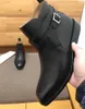 Designer Men Cow in pelle High Top Abito da sposa Stivali da lavoro Stivali da lavoro con fibbie per la fibbia della moda