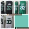 Retro Rajon 9 Rondo Kevin 5 Garnett Paul 34 Pierce Ray 20 Allen Jersey Yeşil Beyaz Renk Erkek Vintage #33 #6 Basketbol Formaları S-2XL