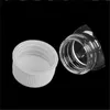 30x120x21mm 60ml Glass Bottles With Plastic Cap Transparent Empty Jars Cosmetic Containers 24pcs