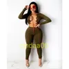 Mulheres Duas Peças Outfits Designer 2021 Tracksuits Cor Sólida Moda Roupas Atadia Bonita Senhoras Sexy Slim Sports Sportwear