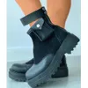 Design del marchio di alta qualità Comodo per camminare Stivaletti alla caviglia Scarpe da donna Stivaletti con suola antiscivolo per il tempo libero Donna 201031