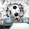 3D football papier peint Sport fond Mural salon canapé chambre Football TV toile de fond personnalisé n'importe quelle taille mur