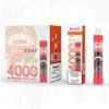 Quizz QD30 PLUS DISPLABLE E CIGURTOS 4000 Puffs con luz RGB 650mAh batería recargable 12 ml Vape Pen Stick System A03