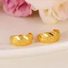 Stud Bangrui Scrub Women's Round Earrings 24K Gold Color Middle Earring For Mens Girls Boys Fashion Kids Children Jewelry
