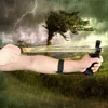 Ulepszony Profesjonalny Profesjonalny Slingshot Wrist Sling Shot Rocket Polowanie Slingshots Z Heavy Duty Bands Catapult Kids W220307