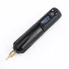 Wireless Tattoo Battery Pen Rotary Machine Pistol Byt ut bra Motor Digital Display Tattoo Kit Permanent Makeup Pen1879627