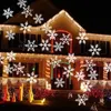 Moving Snowflake Light Projector Solar Powered LED Laser Projector Light Waterproof Christmas Stage Lights Outdoor Garden Landscap7383709