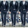 사용자 정의 정장 남성 레저 새로운 패션 2020 남자 정장 결혼식 신랑 클래식 복장 남자 블레이저 3 피스 (자켓 바지 조끼) b191