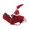 Małe duże psy świąteczny płaszcz Święta Cosplay Santa dla karnawałowych kostiumów dla zwierząt odzieżowych