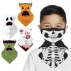 Kerst Kids Sjaals Fietsen Gezichtsmasker Beschermende maskers met Filter Winter Warm Wrap Neck Ring voor Sport Sjaals