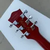 Özel G6199 Billybo Jüpiter Ateş Thunderbird Siyah Top Electric Guitar Kırmızı Maun Vücut Işıltı Altın Pickguard9102641