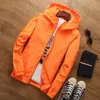 Joobox Bahar Sonbahar Yeni İnce Fit Genç Erkekler Kapşonlu Ceket İnce Ceketler Marka Sıradan Windbreaker En Kalite Siyah S7XL T200102