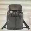 Original Leder Rucksack Männer Reisetaschen Rucksäcke Mode Klassische Abdeckung Krawatte Seil Rucksack Große Kapazität Bergsteigen Sport Haspe Tasche