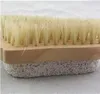 2020 Wooden Foot Bristle Brushes Exfoliator Massager Sessile Stemless Cleaning Brush Footprint shape Shower Scrub Skin Tools New 4gr G2