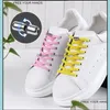 Shoe Parts & Accessories Shoes No Tie Lace Flat Elastic Shoelaces Kids Adt Sneakers Safety Lazy Laces Unisex Fashion Fast Metal Lock Drop De