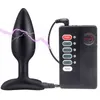 NXY Sex Vibradores Elétrico Choque Dildo Anal Plug Vibrador Brinquedos Remoto Sem Fio para Homens Massager Prostate Adulto 1227