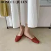 النعال Nieuwe Merk Slides Vrouwen Lage Hak Slippers Slides Fashion Muilezel Schoenen Vierkante في سن المراهقة الشرائح المرقعة Sandaal Dames Zapatos Mujer 220307