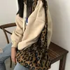 Abendtaschen Cord -Leoparden -Drucktasche Damen Schulter lässig Tasche Einkaufen große Kapazität Handtaschen Totes Frauen