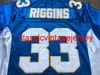 Tim Riggins #33 Friday Night Lights Paanthers Movie Men Football Jersey All Stitched Blue S-3XL