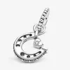 New Arrival 100% 925 Sterling Silver ferradura da boa sorte Dangle charme Fit original charme europeu Pulseira Bijuterias frete grátis