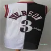 Men Basketball dividiu duas cores Jerseys Sale Michael Allen Iverson Bird Hakeem Olajuwon Tracy McGrady Vince Carter Purple Jerseys