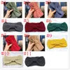 11 farben gestrickte häkeln stirnband frauen winter sport haarband turban yoga kopfband ohr mufffs beanie kappe stirnbänder party favory yya533