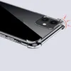 İPhone 14 13 12 11 Pro Max XS XR 8 7 Plus TPU Samsung S20 S10 için TPU Şeffaf Anti-Fall Kapak