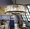 Modern Vintage Crystal Chandelier Lighting Pendant Hanging Light Ceiling Mounted Chandeliers Lamp for Home Hotel Villa Decor