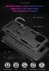 Heavy Duty Chornokątny Uchwyt Pierścieniowy Uchwyt Magnetyczny Odporna na wstrząsy Kickstand Case dla Samsung Galaxy A42 5G A01 Core M01 Core A11 A21 A01 A41