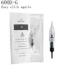 100PCS Easy Click 600D-G Tattoo Needles 1RL 100piece Patron Engång Steriliserad Permanent Makeup Tips 211229