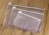 Bolsa de documentos transparente impermeable A6 con cremallera en el lado interior del cuaderno, bolsa de hojas sueltas de 6 agujeros, bolsa de almacenamiento de recibos