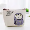 Wholesale 300pcs canvas change purses Cute Cartoon Animal Card Holder Key Bag Money zipper Bags for Girls Purse