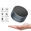 Mini Portable Bluetooth Speaker A10 Wireless Speakers Handsfree HD Sound with FM TF Card Slot LED Audio Player for Home Travel MP3 Tablet PC in Box