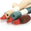 Lovely Cat dog toys Cat puppy pet chew toy animals geese plush Cartoon bite Linen cloth Wild goose squeak toy5404085