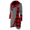 Blouses pour femmes chemises gothique Blouse femmes à manches longues Plaid Tartan tunique Punk pull hauts Vintage dames automne femme Shirt1