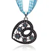 Chokers Free Böhmen Vintage Necklace Pendant Fashion Crystal Lucky Edelweiss Halsband Kvinnor Charm Rope Gift Smycken Partihandel