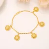 Flickor Bangle Women Fine Gold Love Cross Flos Armband smycken Handkedja Kids Diverse Pendant Pick Pendant Hang282i