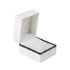 Oglądaj skrzynki Przypadki Turnfinger High Enal Quality Plastic Papier Prezent Pakowanie Białe pudełko jest elegancki piękny stylowy i prosty1