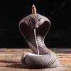 Incense Holder Burner Handmade Ceramic Incense Cones Sticks Holder Home Decor Snake Design Waterfall Backflow Incense Burner Gift KKA8277