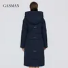 GASMAN Green marque de mode parka chaude à capuche veste d'hiver pour femmes outwear femmes manteau femme épais patchwork doudoune 003 210203