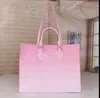 2021 Nieuwe mode damesgradiënt kleur handtassen portemonnees cross body clutch messenger boodschappentas schoudertas 2326