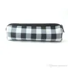 Red Plaid Makeup Bag Wholesale Blanks Buffalo Check Cosmetic Bag Long Size Neoprene Pencil Case wholesale LZ1958