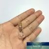 10 pièces 15x24x6mm clair Transparent vide petites bouteilles en verre avec bouchons bricolage Mini goutte d'eau en forme de pendentifs cadeaux flacons