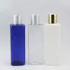 28 x 250ml Multicolor Square Plastic Empty Cosmetic Packaging Travel Bottles 250cc With Gold Silver PET Bottle