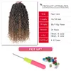 Vague déesse Locs Crochet cheveux rivière Faux Locs ondulé Crochet avec cheveux bouclés synthétique tressage Extension de cheveux gitane Bohe Locs